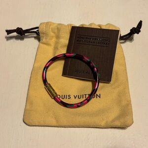 Louis Vuitton x Stephen Sprouse Keep It Bracelet in Leopard Vernis Leather
